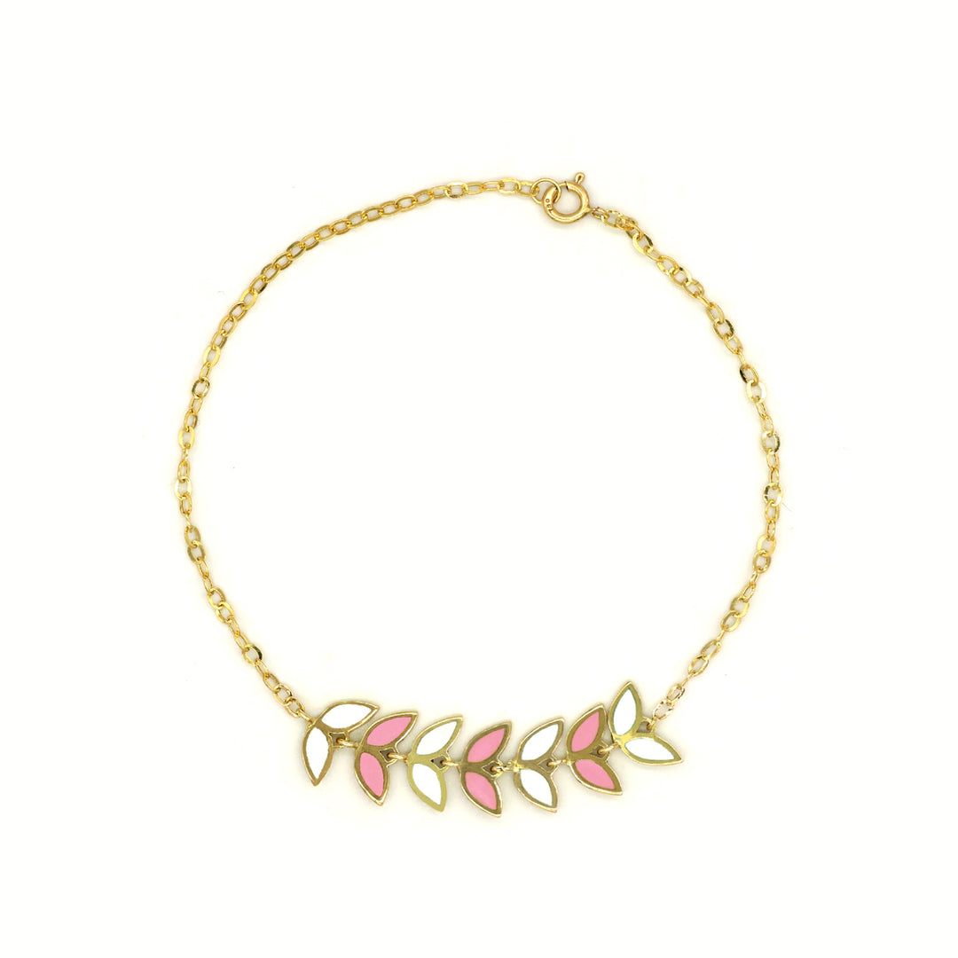 18K Exclusive Leaf Color Bracelet