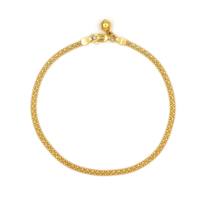 22K Gold Anklet AFA00436