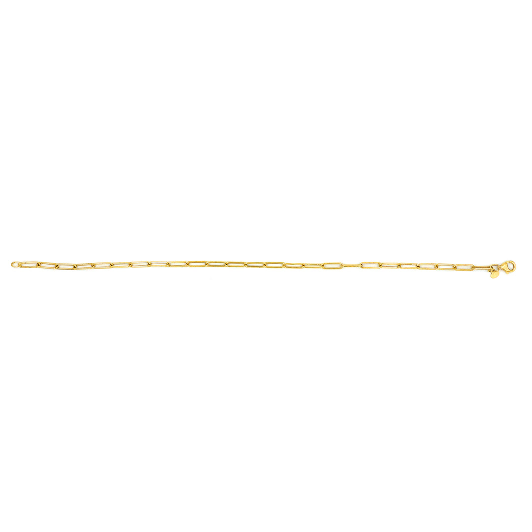 18K Gold Paper Clip Anklet AFA00726