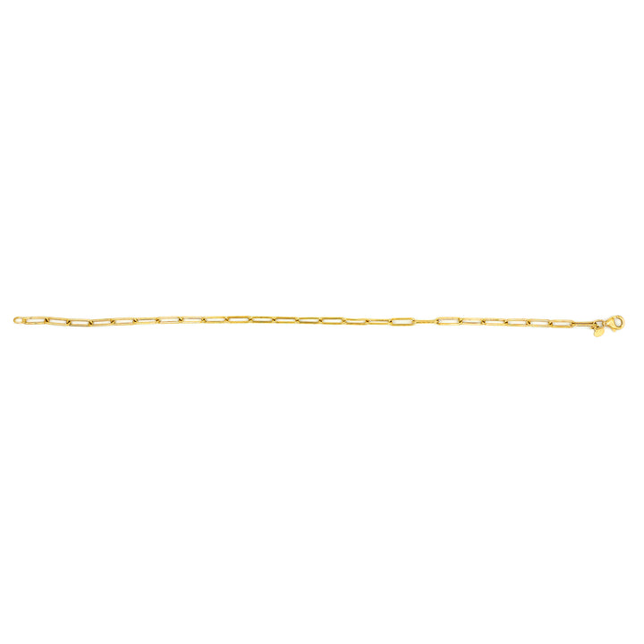 18K Gold Paper Clip Anklet AFA00726