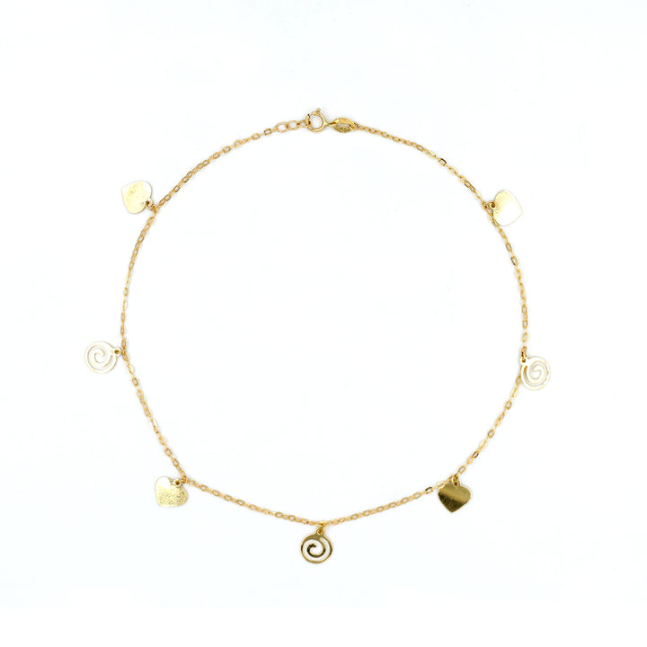 18K Gold Anklet AFA00763