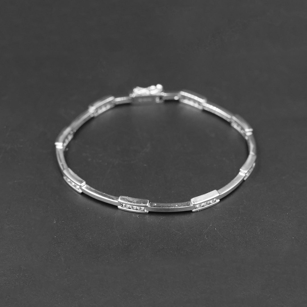 18K White Gold Bracelet No Making Charges AFB06074