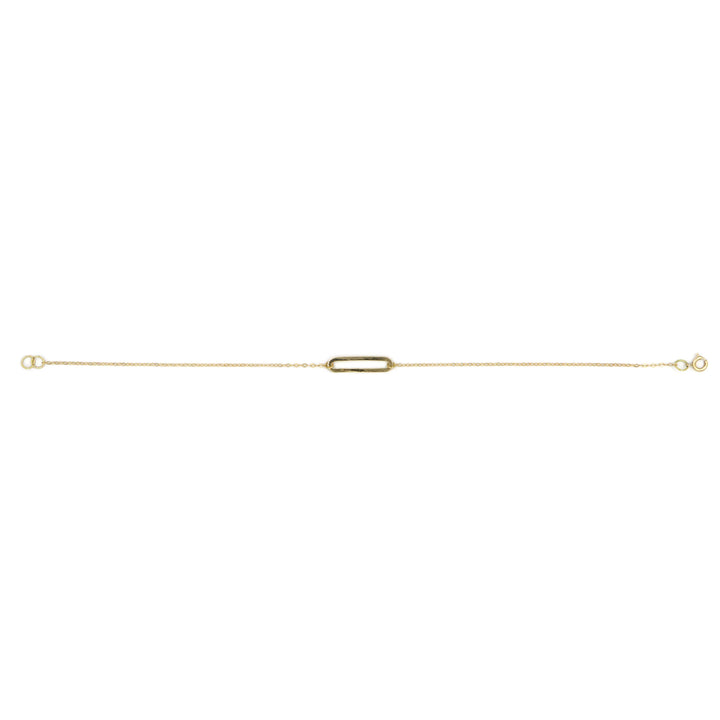 18K Gold Paper Clip Bracelet AFB06972