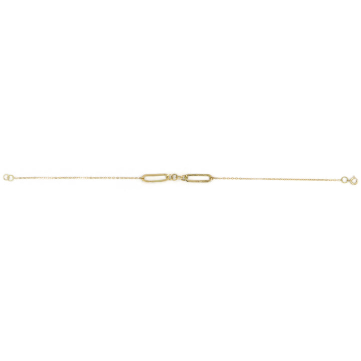 18K Gold Paper Clip Bracelet AFB06987