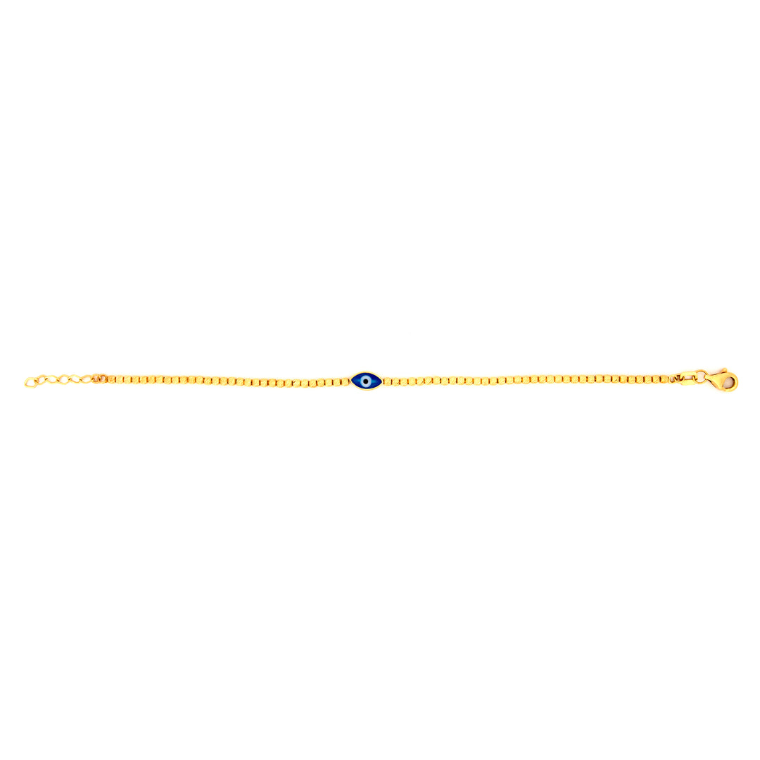 18K Evil Eye Gold Bracelet AFB07057