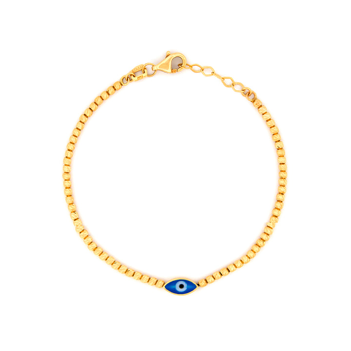 18K Evil Eye Gold Bracelet AFB07057