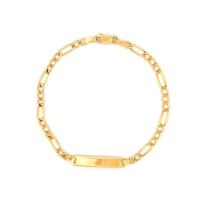 18K Curb Gold Bracelet AFB07208