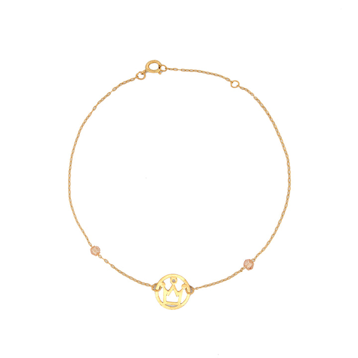 18K Gold Crown Emblem Bracelet AFB07710