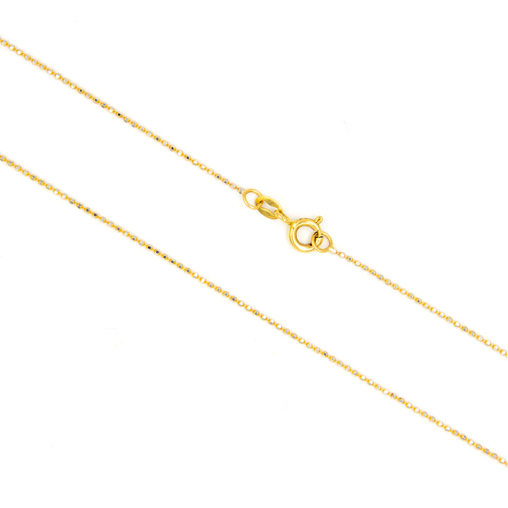 21K Gold Ball Chain