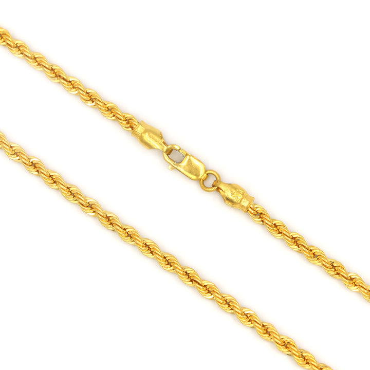 21K Gold Rope Chain