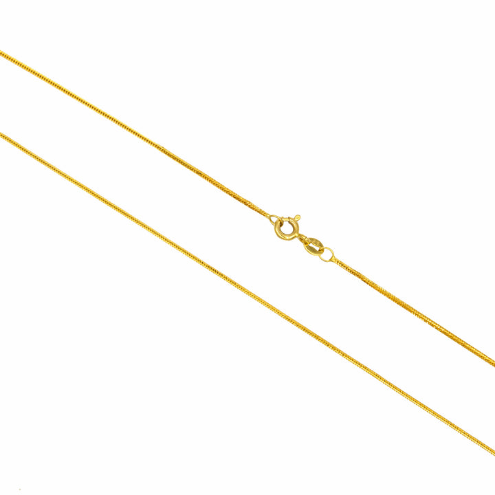 22K Gold Solid V Chain