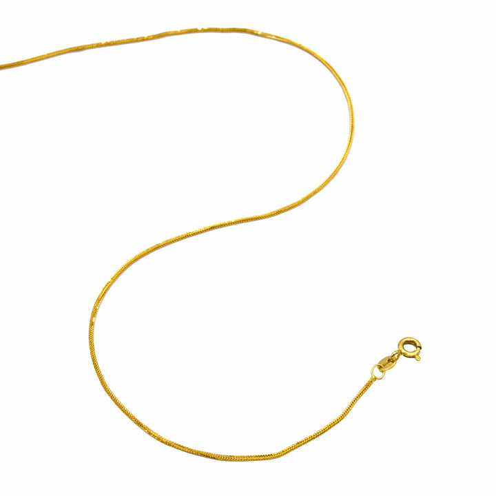 22K Gold Solid V Chain