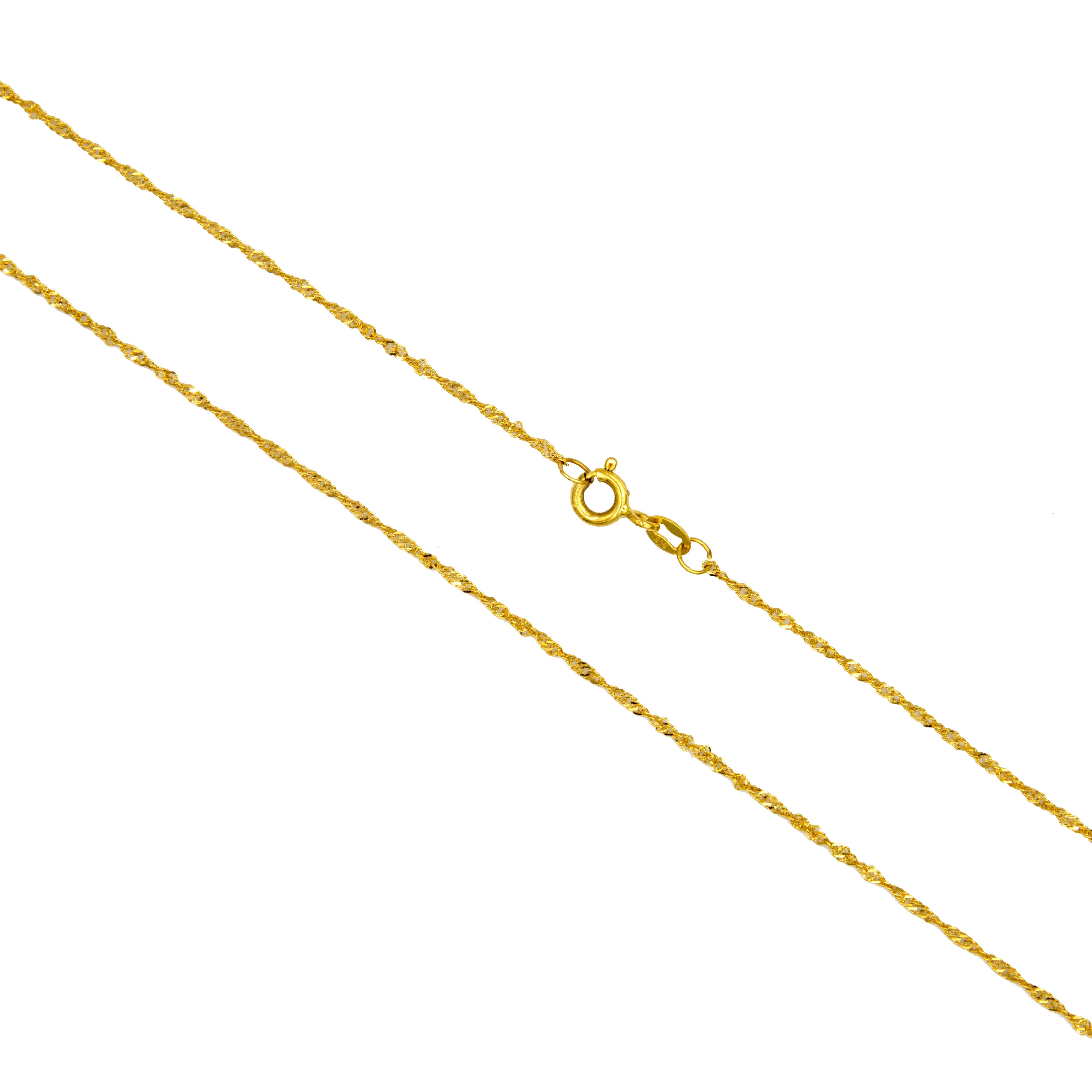 22K Gold Light Disco Chain – Al Fanan Jewellery