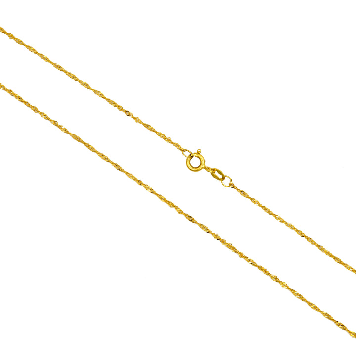 22K Gold Light Disco Chain