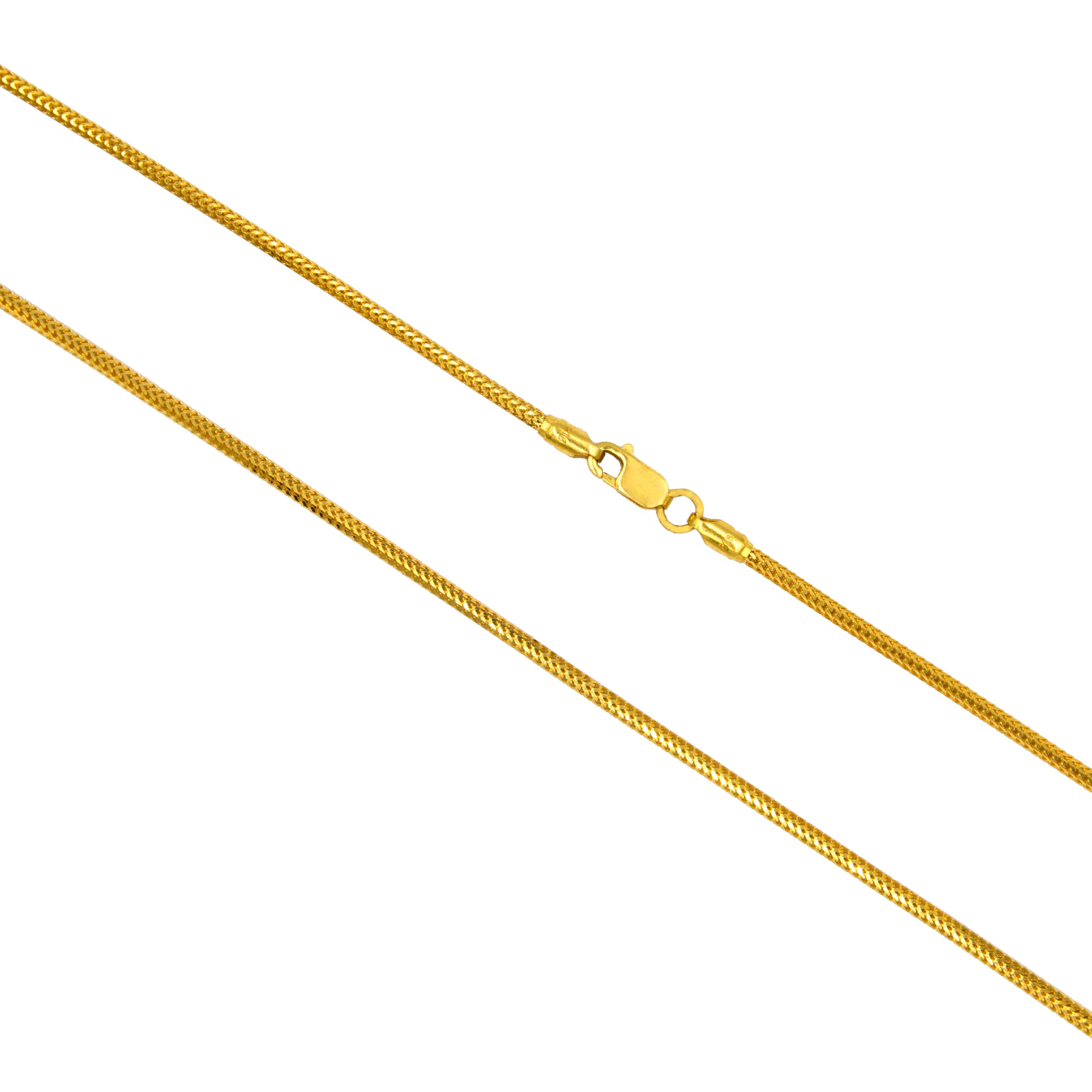 22K Gold Hollow Chain – Al Fanan Jewellery