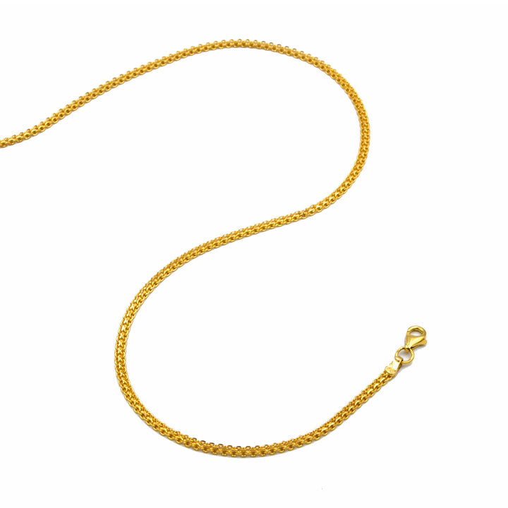 22K Gold Long Milan Chain