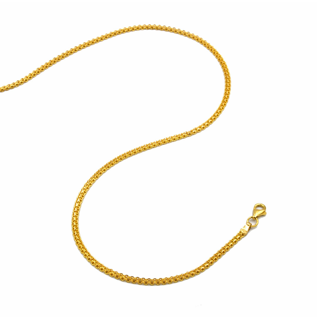 22K Gold Long Milan Chain