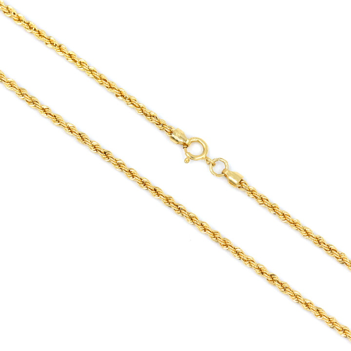 18K Gold Rope Chain