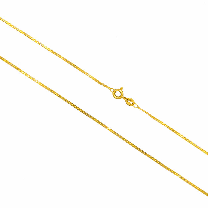 22K Gold Thin Milan Chain