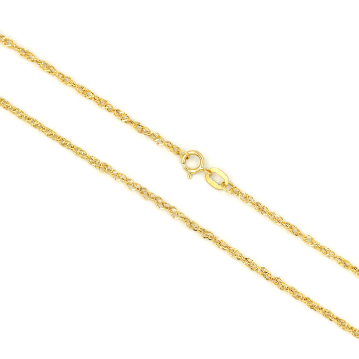 18K Gold Delicate Disco Chain