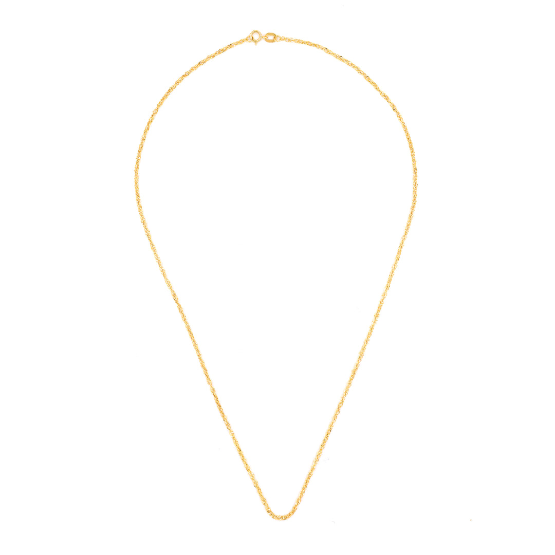 18K Gold Delicate Disco Chain