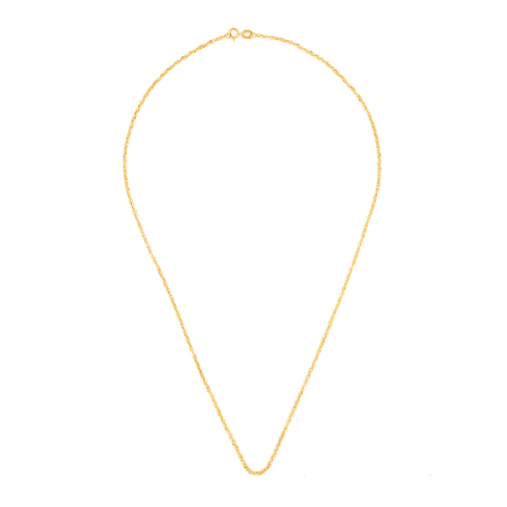 18K Gold Delicate Disco Chain