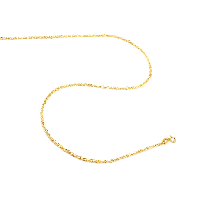 18K Gold Delicate Disco Chain