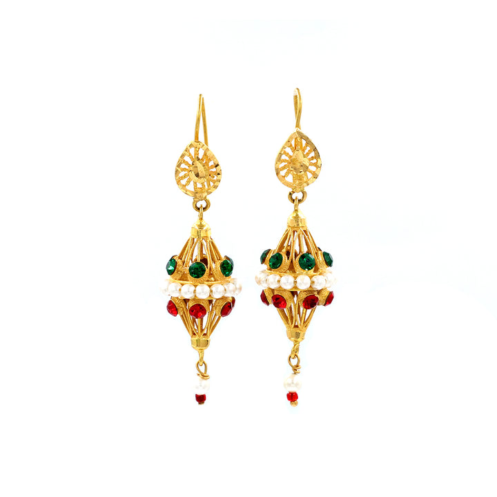 21K Gold Earrings AFE00230