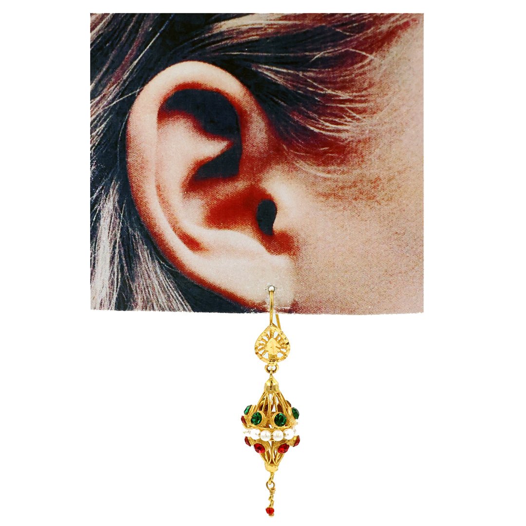 21K Gold Earrings AFE00230