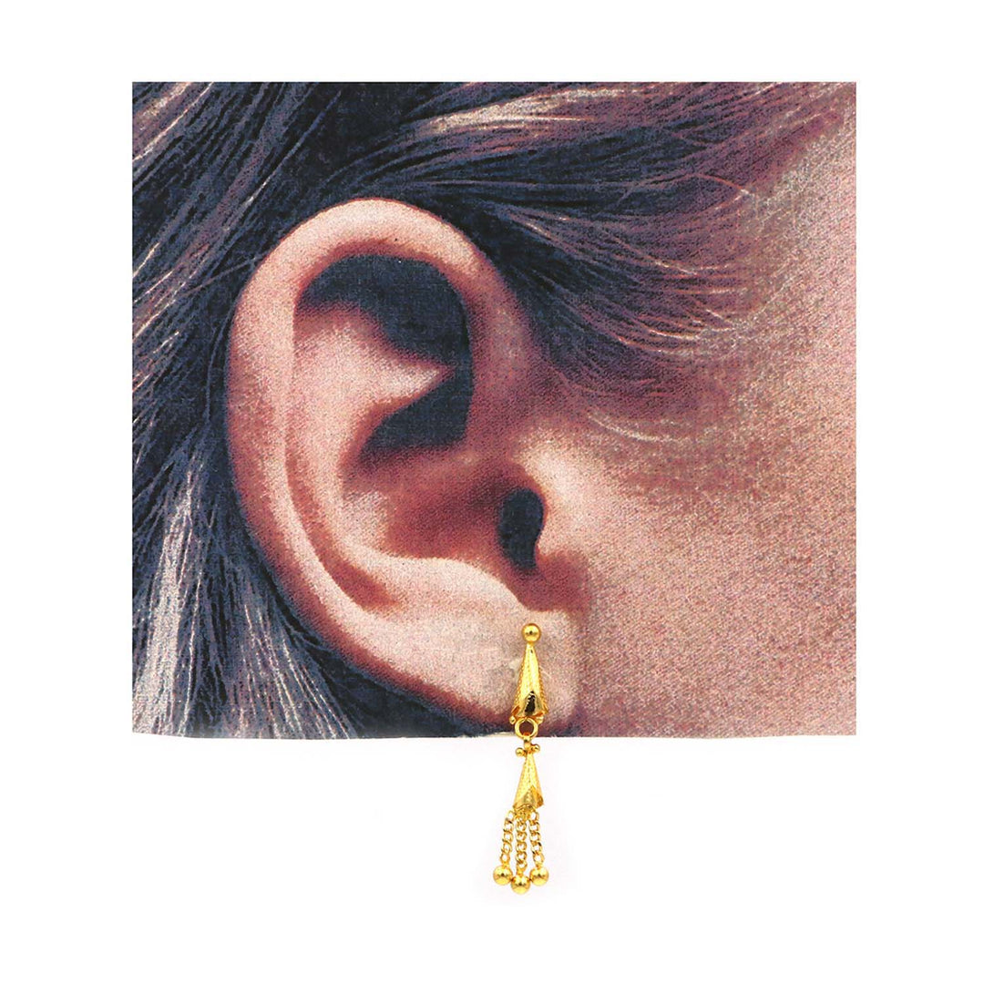 22K Gold Earrings AFE01022