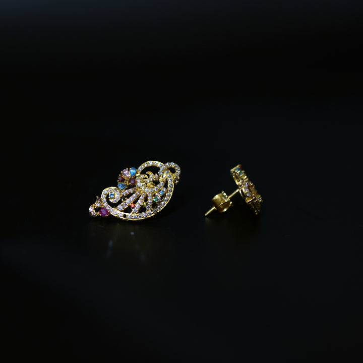 22K Gold Earrings No Making Charges AFE01184