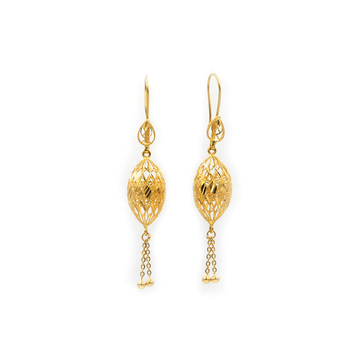 21K Gold Earrings AFE01308