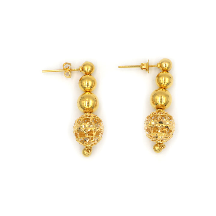 21K Gold Earrings AFE02706