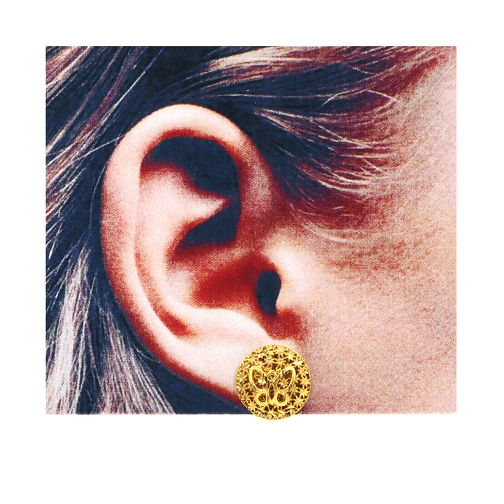 21K Gold Earrings AFE02867