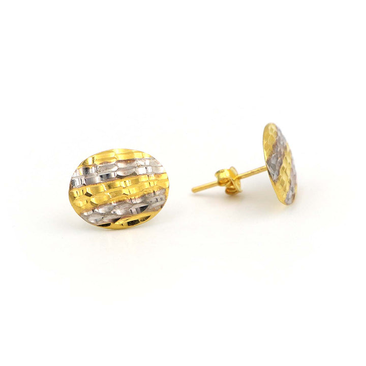 22K Gold Push type Earrings AFE02987