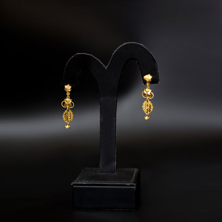 22K Gold Earrings No Making Charges AFE03306