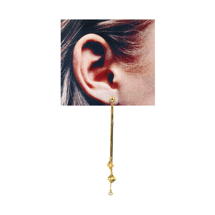 18K Gold Earrings AFE04048