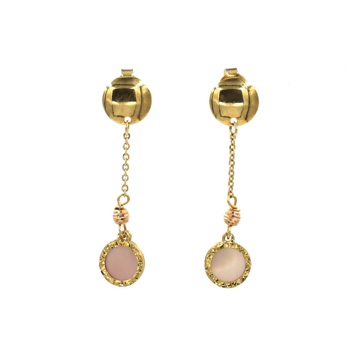 18K Gold Earrings AFE04049