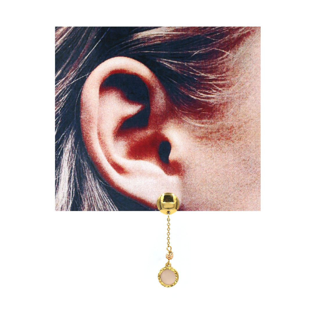 18K Gold Earrings AFE04049