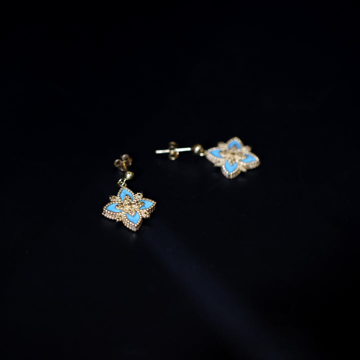 18K Gold Earrings No Making Charges AFE05000