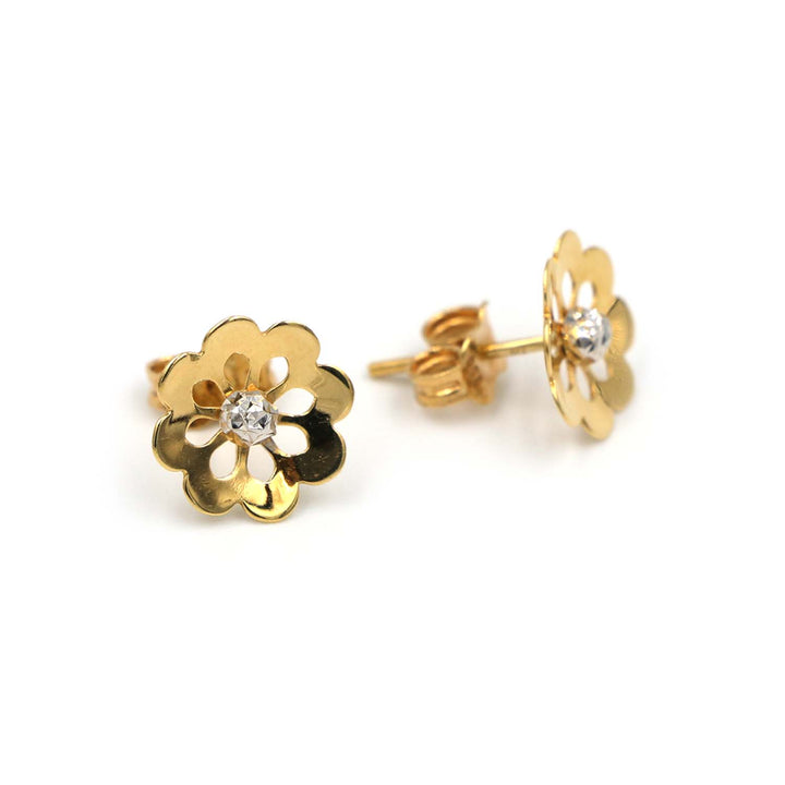 18K Gold Earrings AFE05098