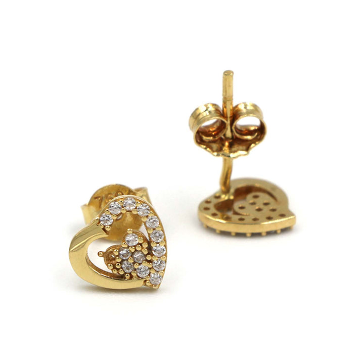 18K Gold Earrings AFE05326