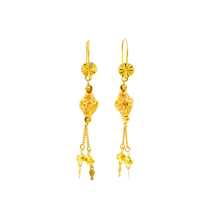 21K Gold Earrings AFE05452