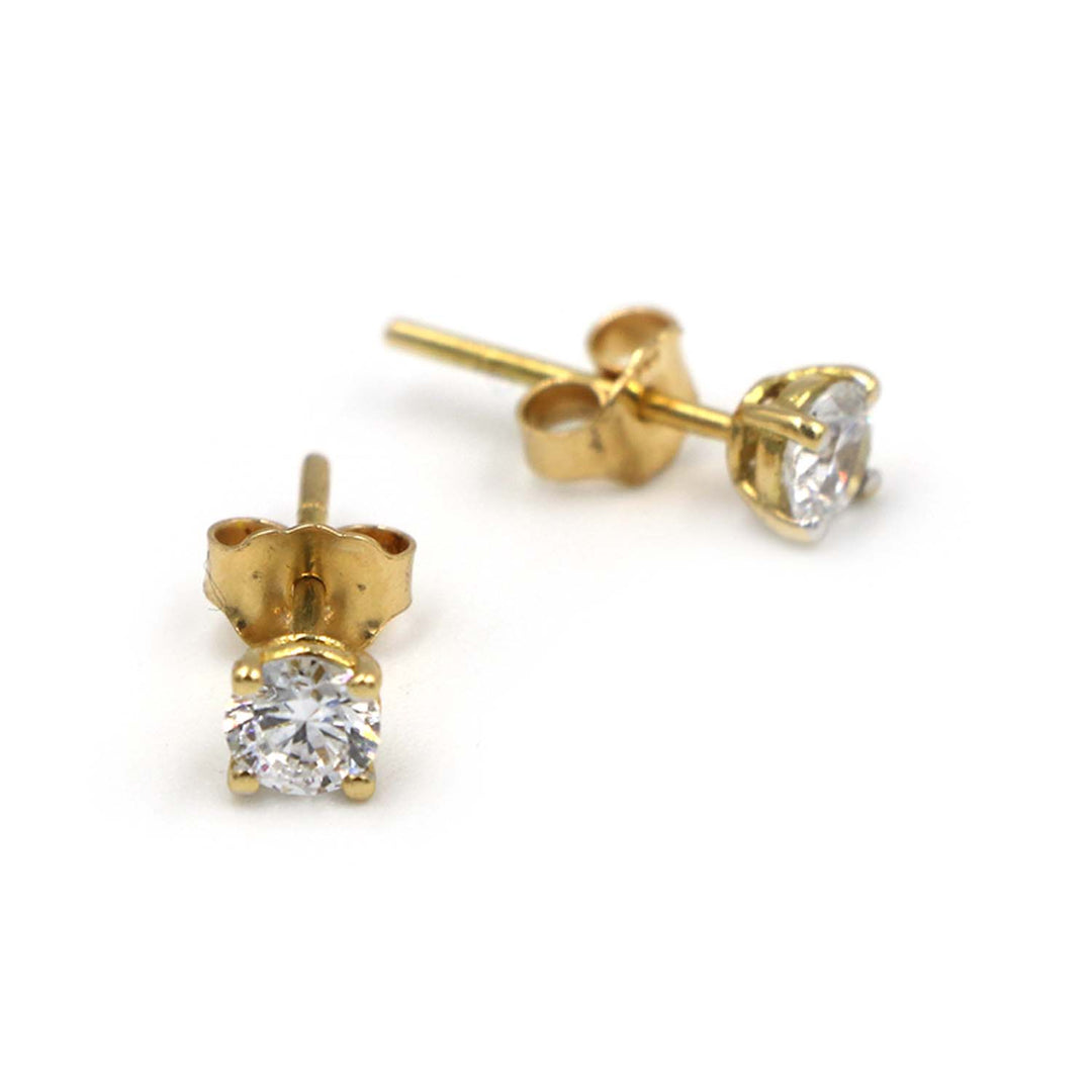 18K Gold Earrings AFE05947