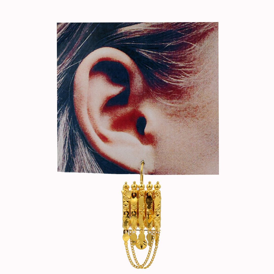 21K Gold Earrings AFE05977