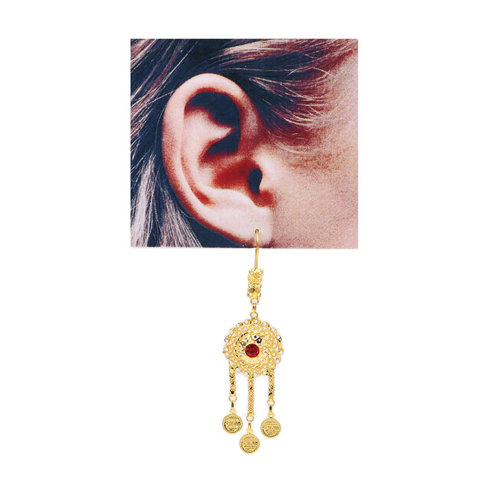 21K Gold Earrings AFE05987