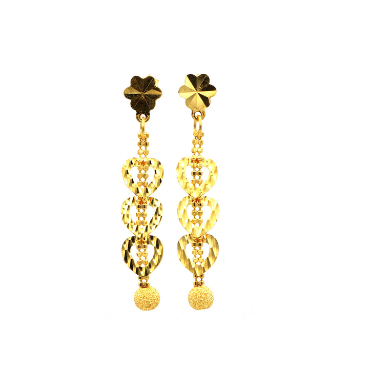 22K Gold Earrings AFE06074