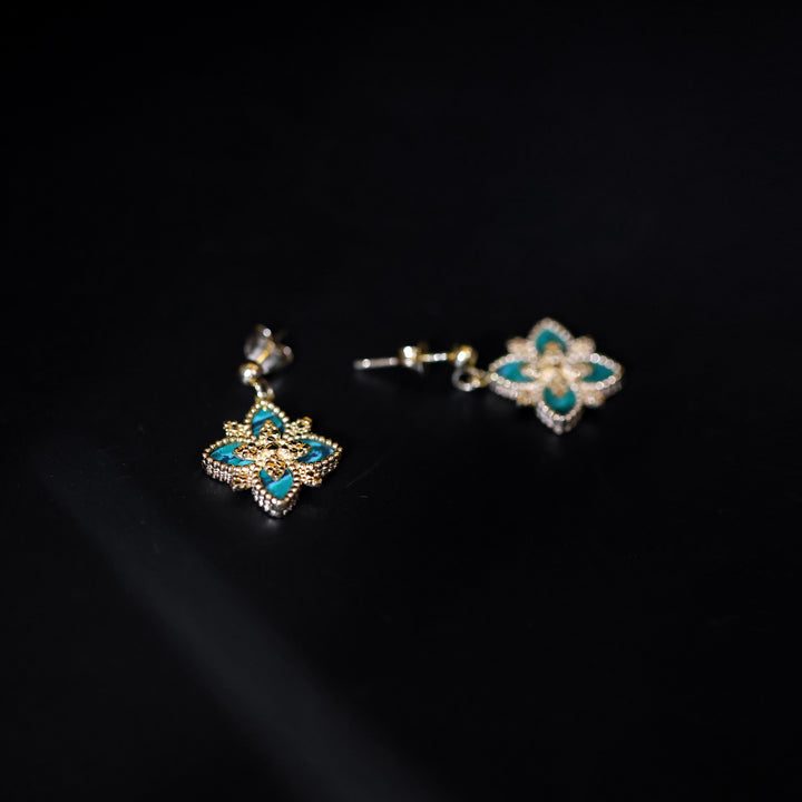 18K Gold Earrings No Making Charges AFE06181