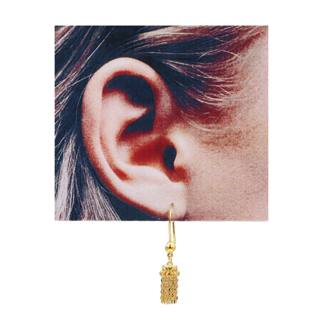 21K Gold Earrings AFE06247