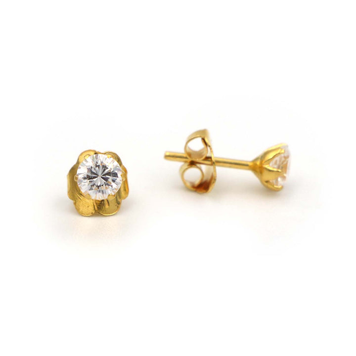 22K Gold Earrings AFE06361